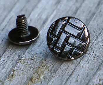 Chicagoskruv / skruvnit "Dice", 6 mm, svart nickel