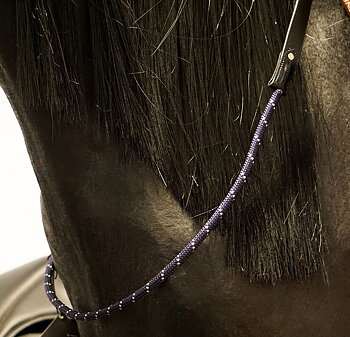 Balance Rein / halsring  / cordeo, QHP (fyra storlekar!), navy