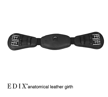 Edix© anatomical dressage girth, black, 85 cm