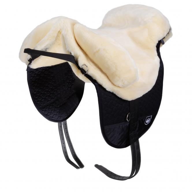 Horsedream® Bareback saddle / lambskin saddle Premium Plus Natural S/M