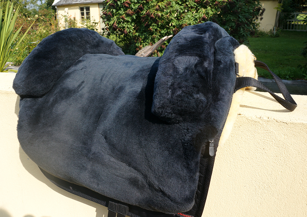 Horsedream® Bareback saddle / lambskin saddle Iberica Plus Graphite M/L - 5