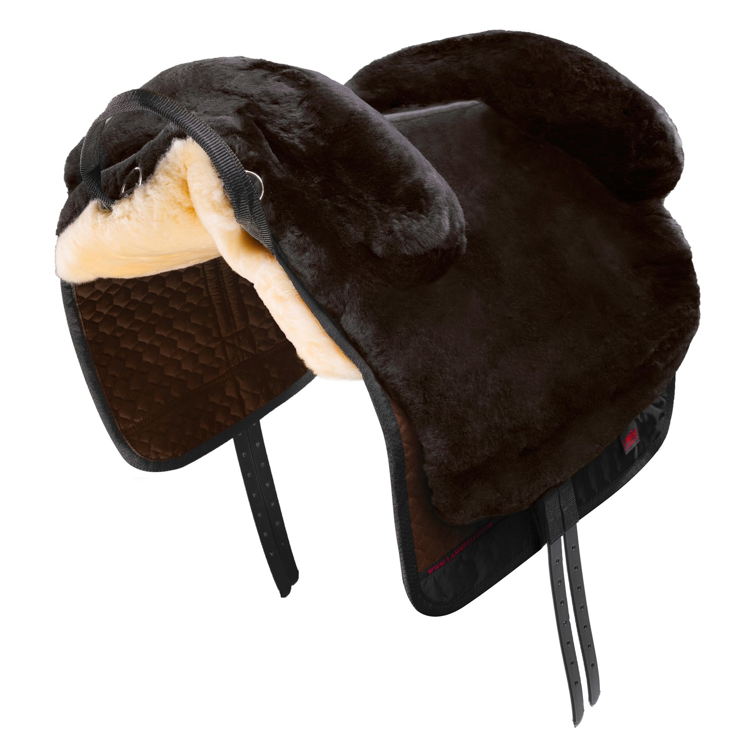 Horsedream® Bareback saddle / lambskin saddle Iberica Plus Brown M/L - 3