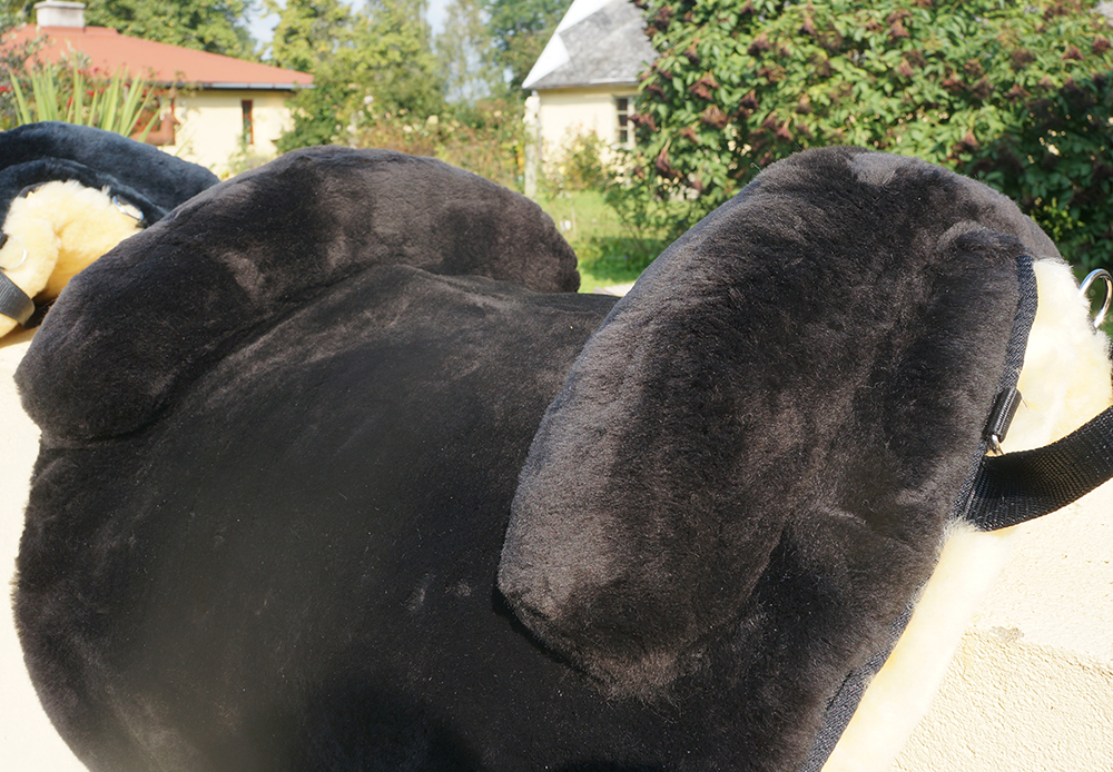 Horsedream® Bareback saddle / lambskin saddle Iberica Plus Brown S/M - 4