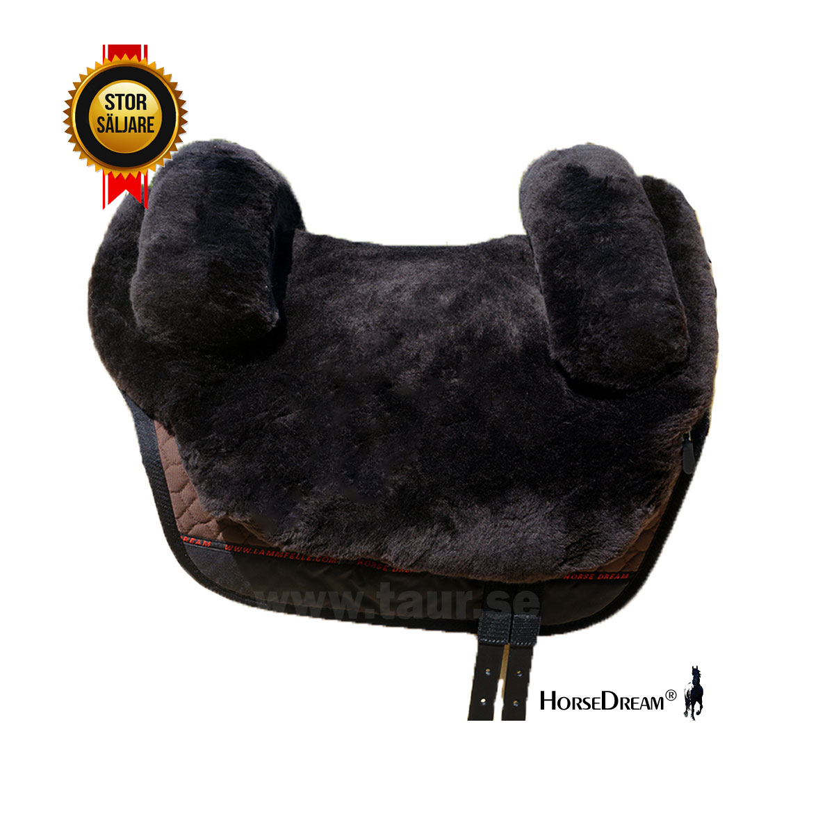 Horsedream® Bareback saddle / lambskin saddle Iberica Plus Brown S/M - 3