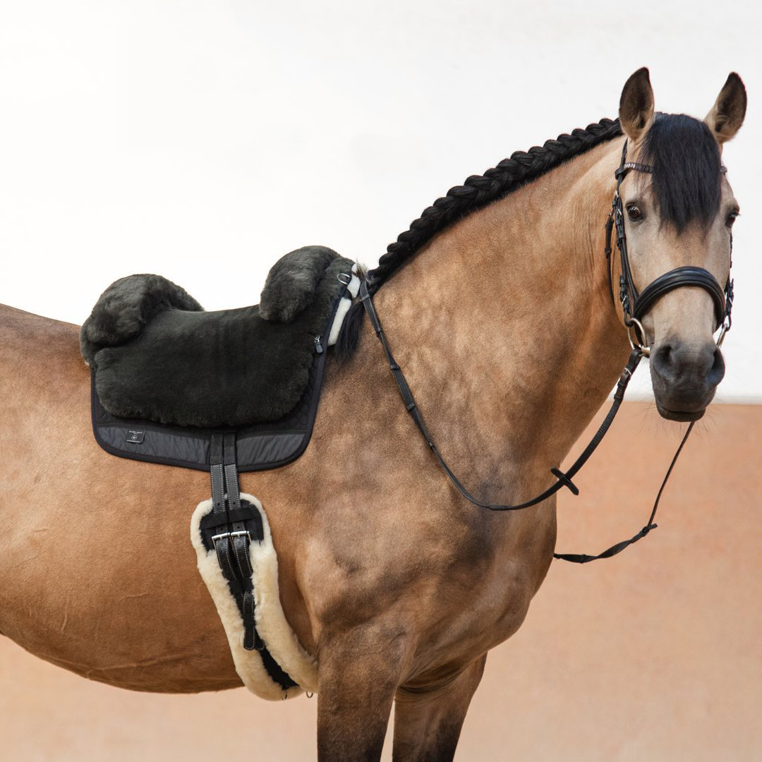 Horsedream® Bareback saddle / lambskin saddle Iberica Plus Brown S/M - 16