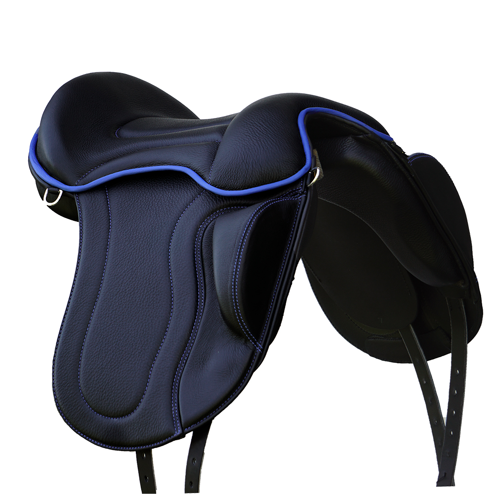 Gaiter III DeLuxe (treeless with padded flaps) - black/blue - 2