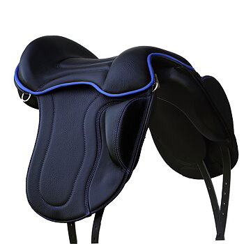 Gaiter III DeLuxe (bomlös med vadderade kåpor), svart/blå