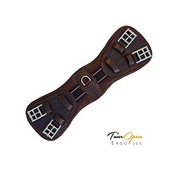 Dressyrgjord Opux ErgoFlex (40, 50, 60 cm), mörkbrun