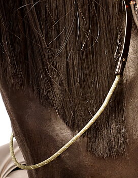 Balance Rein / halsring  / cordeo, QHP (fyra storlekar!), oliv