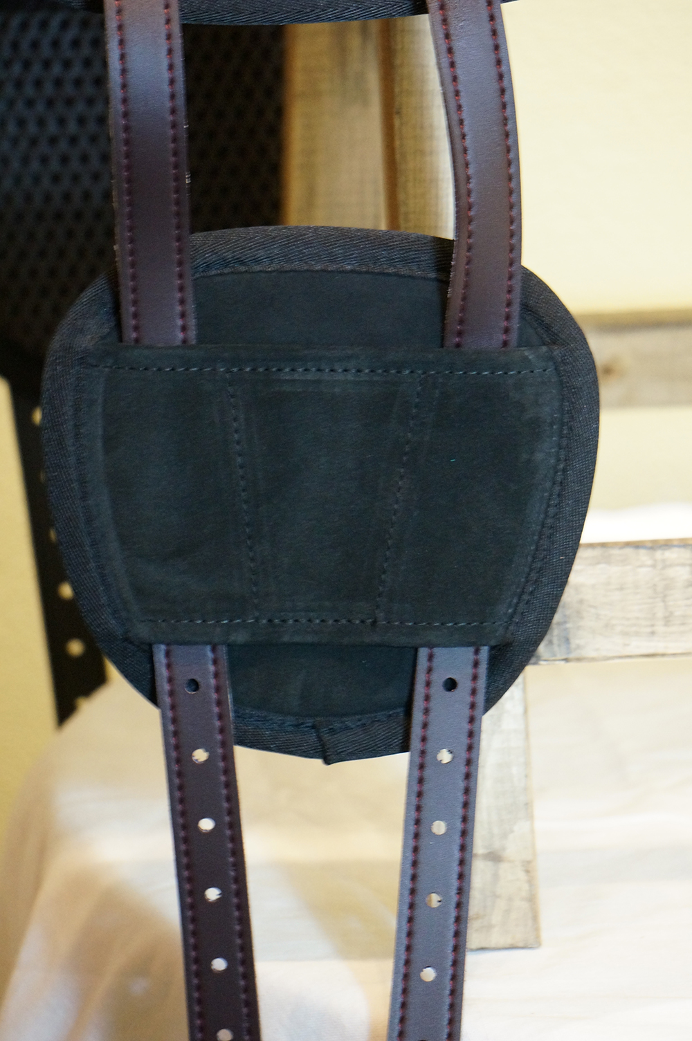 Brockamp Special - Ridpad / Barbackasadel i mocka (svart) - 5