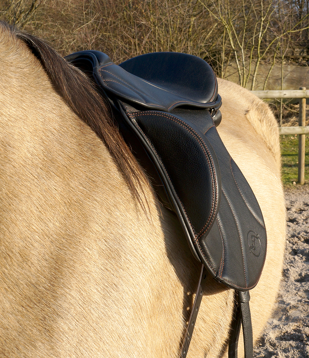 Gaiter Dressage V1 (treeless with padded flaps), black - 15