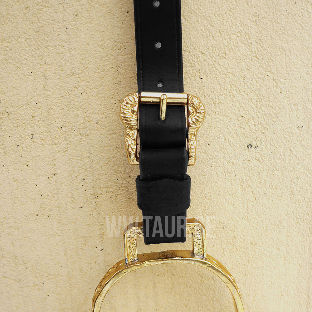 Baroque buckles for stirrups / webbers, gold - 2