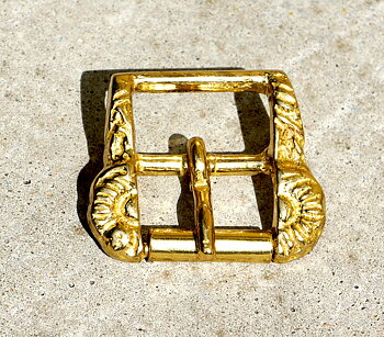 Baroque buckles for stirrups / webbers, gold