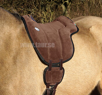 Brockamp Special - Ridpad / Barbackasadel i mocka (brun)
