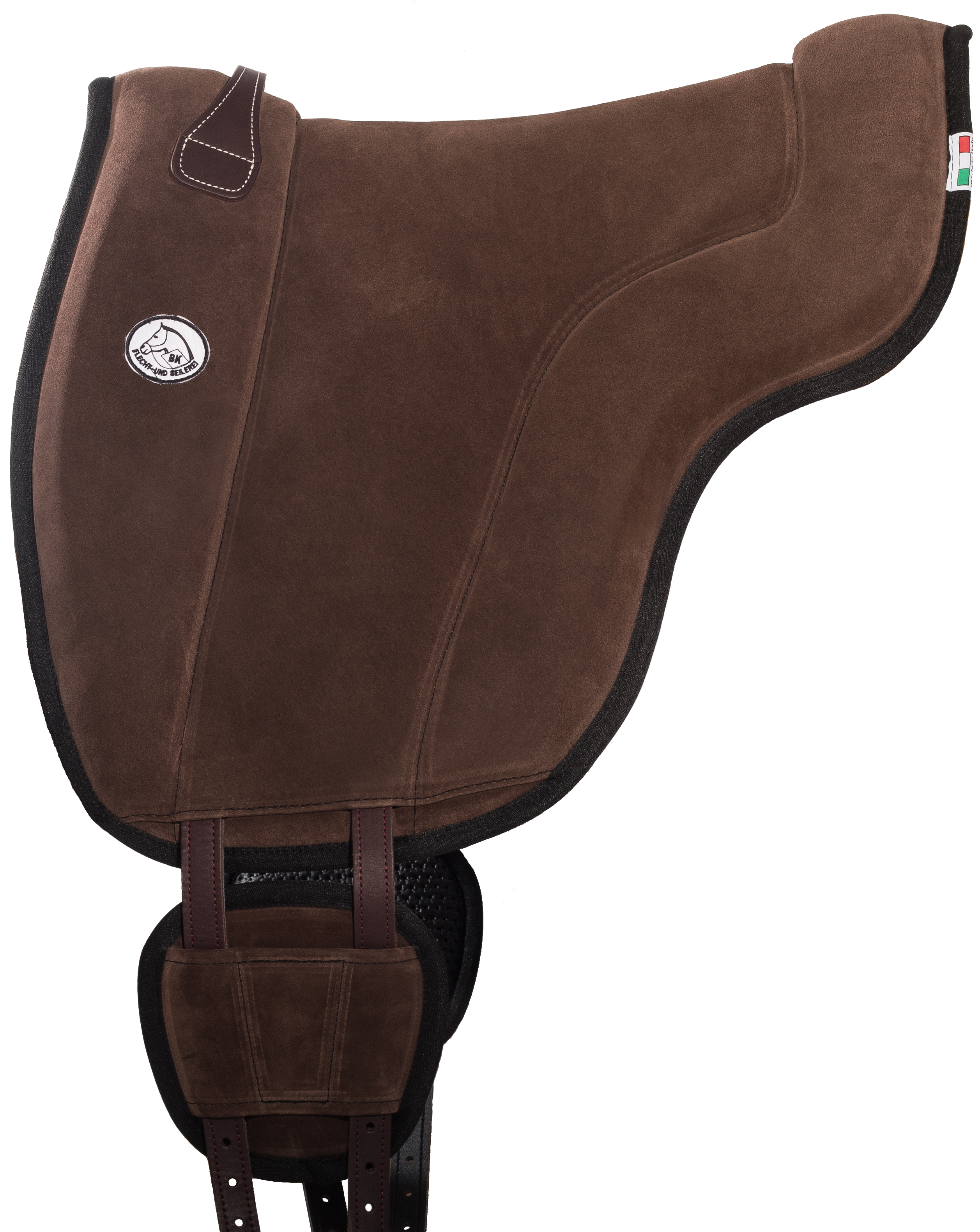 Brockamp Special - Ridpad / Barbackasadel i mocka (brun) - 3