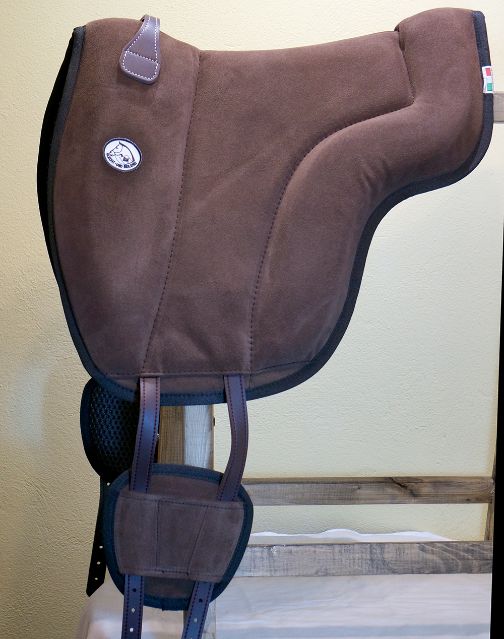 Brockamp Special - Ridpad / Barbackasadel i mocka (brun) - 4