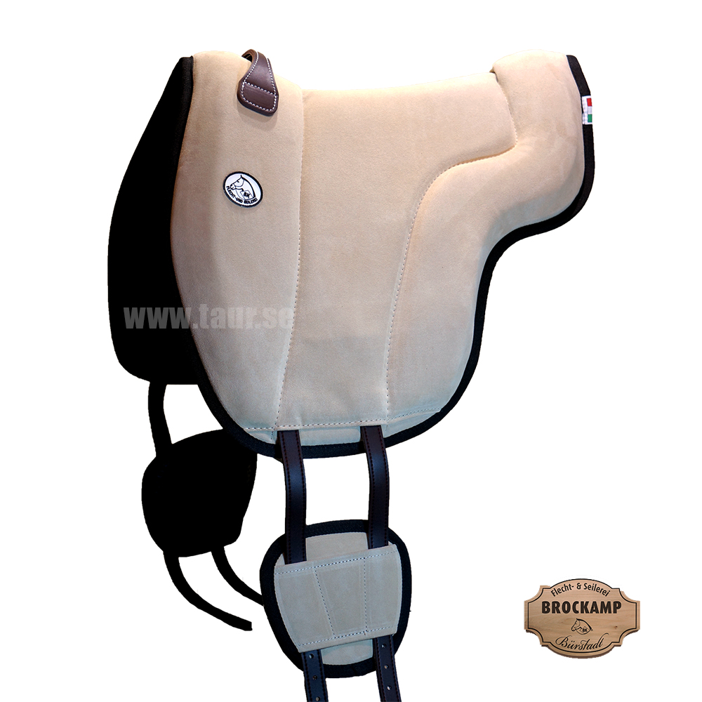 Brockamp ride pad / barebackpad in suede 'Special',  beige