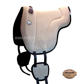 Brockamp ride pad / barebackpad in suede 'Special',  beige