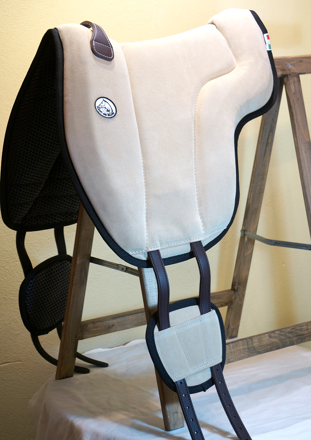 Brockamp ride pad / barebackpad in suede 'Special',  beige - 3