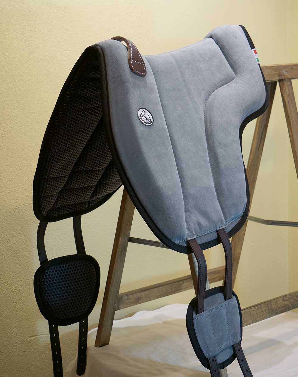 Brockamp ride pad / barebackpad in suede 'Special',  light grey - 4