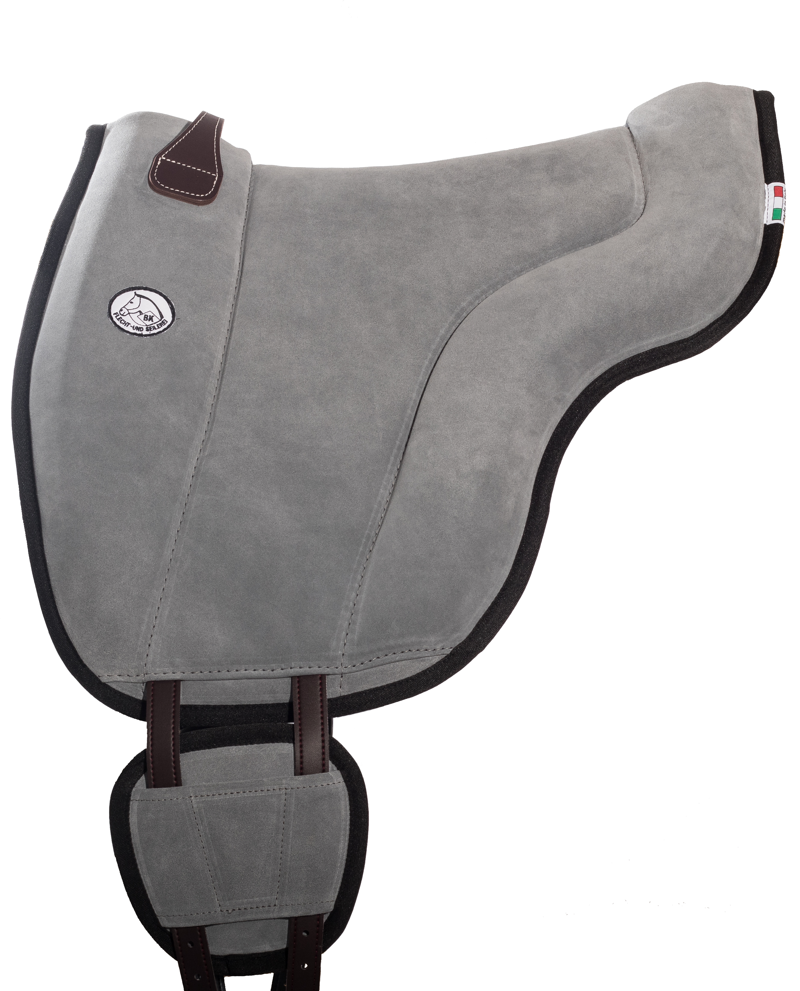 Brockamp ride pad / barebackpad in suede 'Special',  light grey - 2