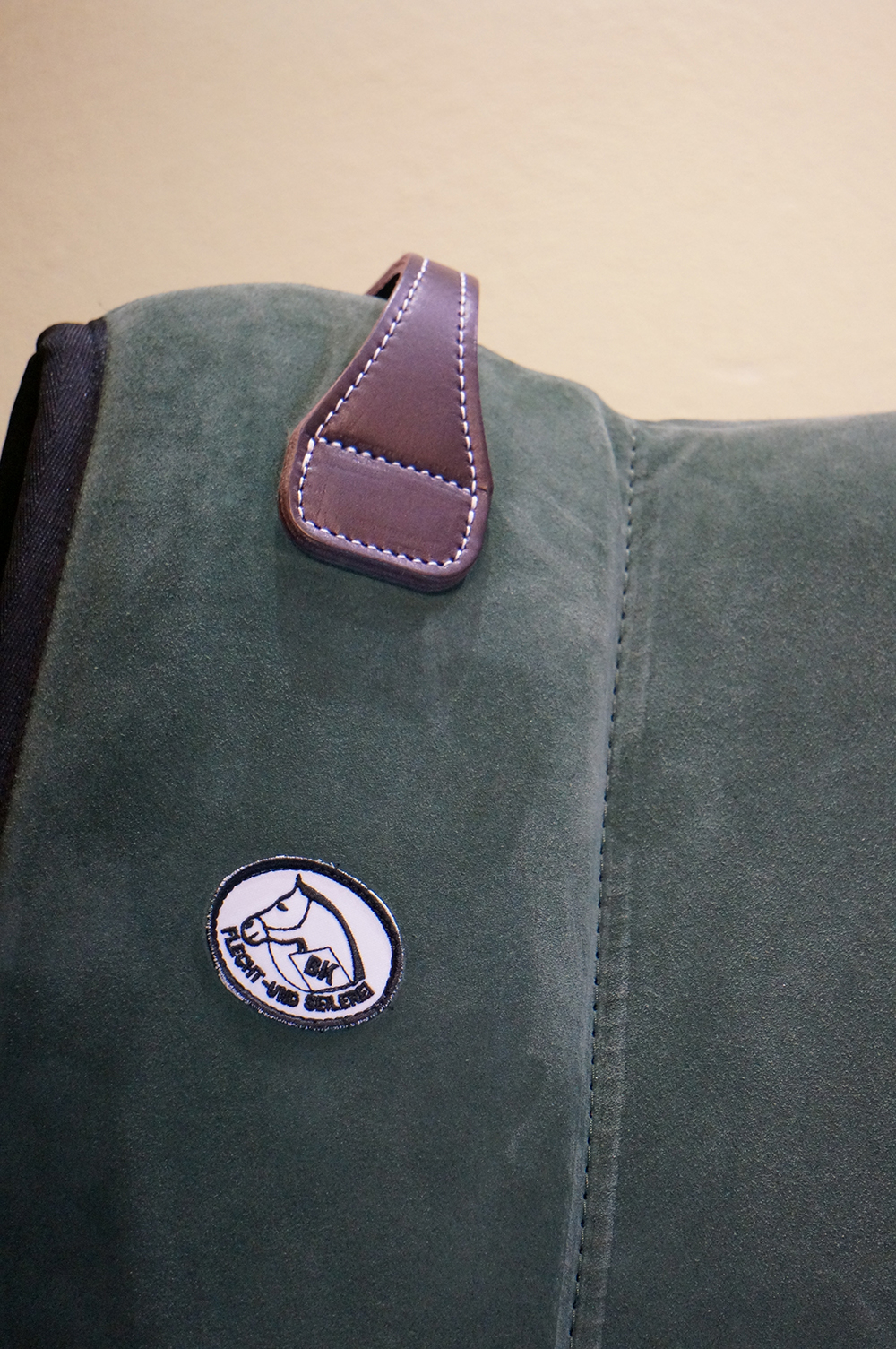 Brockamp ride pad / barebackpad in suede 'Special', green - 6