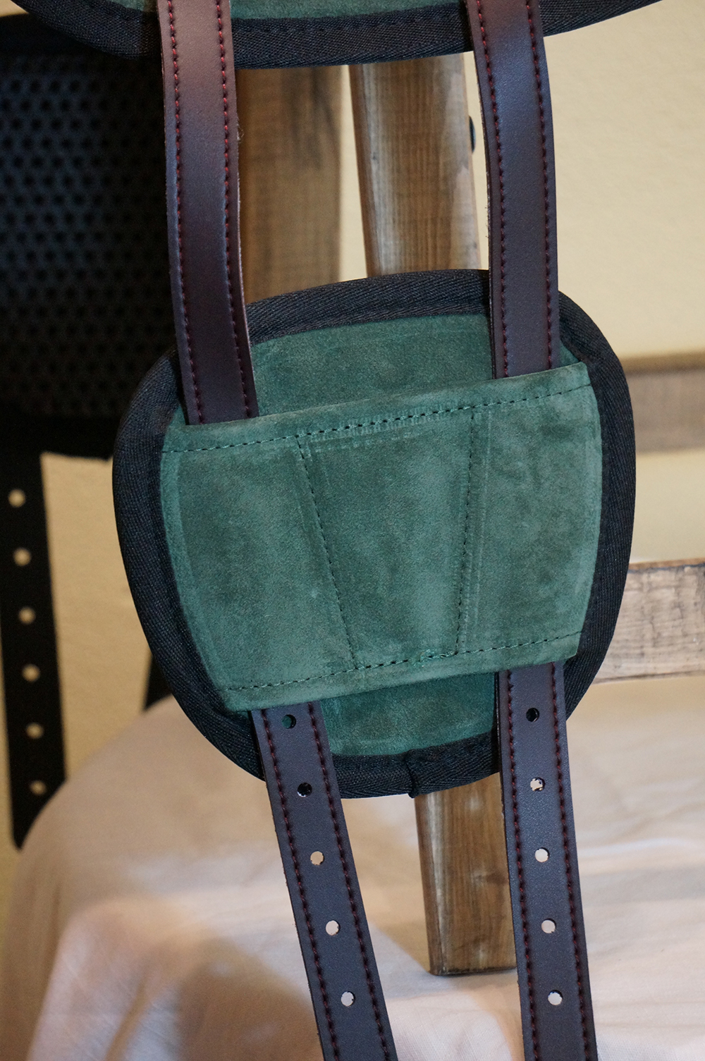 Brockamp ride pad / barebackpad in suede 'Special', green - 7