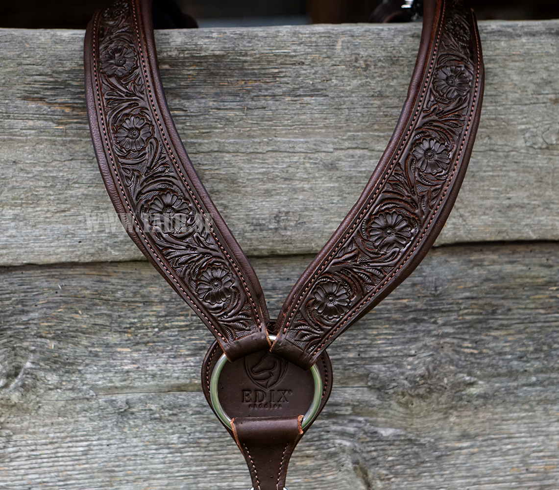 Anatomical breastcollar, Edix© Rose (incl. double padding), brown - 2