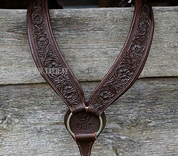 Anatomical breastcollar, Edix© Rose (incl. double padding), brown