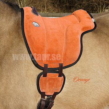 Brockamp ride pad / barebackpad in suede 'Special', orange