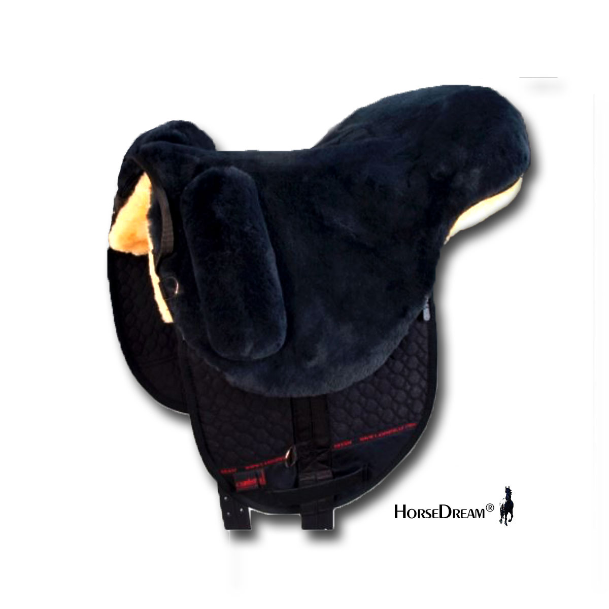 Horsedream® Bareback saddle / lambskin saddle Premium Plus Grafit S/M - 3