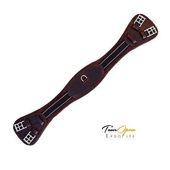 Dressyrgjord Opux ErgoFlex (70, 80 cm), mörkbrun