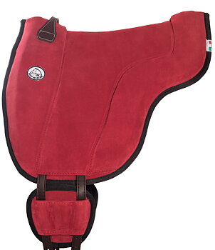 Brockamp ride pad / barebackpad in suede 'Special', red
