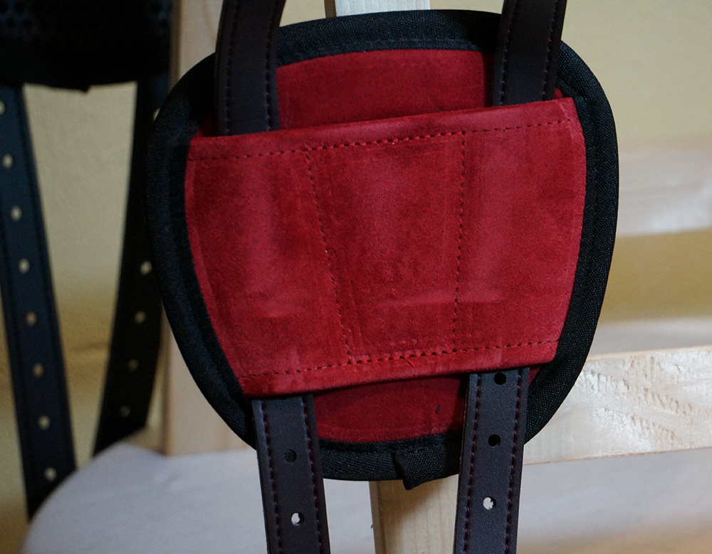 Brockamp ride pad / barebackpad in suede 'Special', red - 5