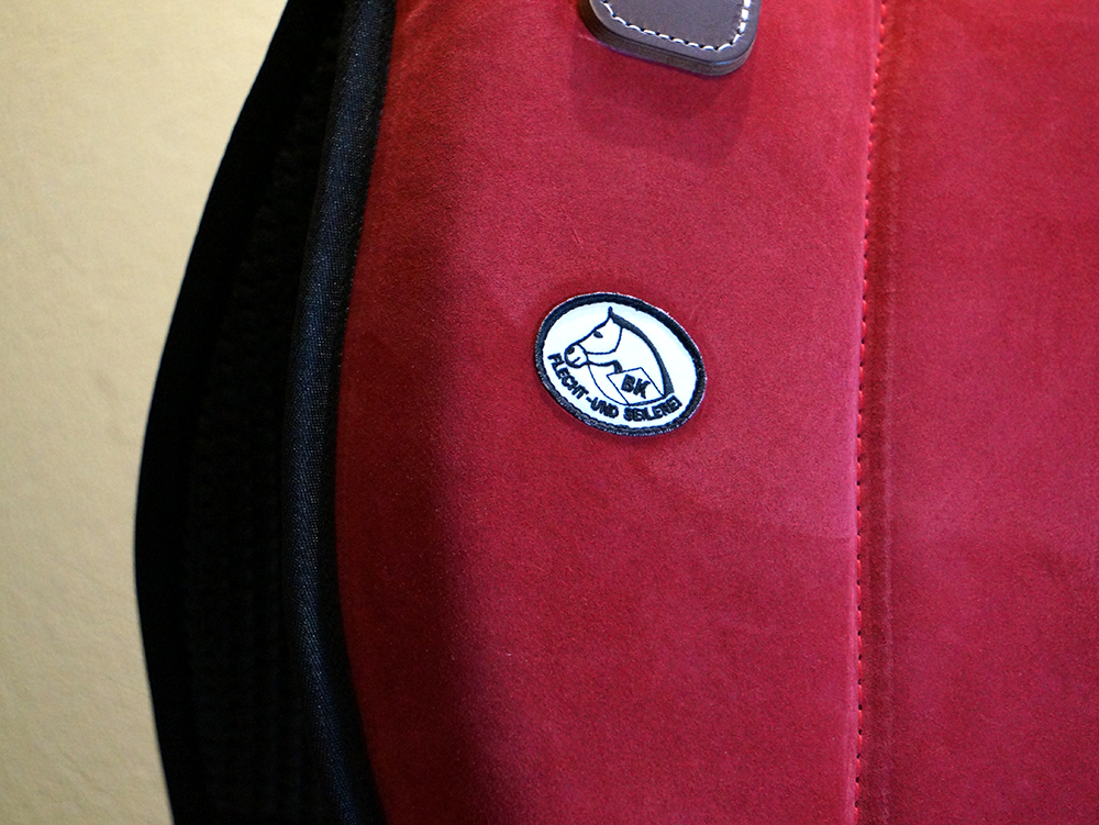 Brockamp ride pad / barebackpad in suede 'Special', red - 4