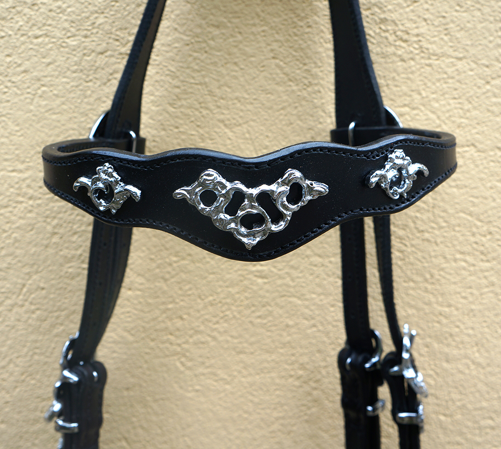 Marjoman Portuguese Cortezia Bridle incl. one rein - 4