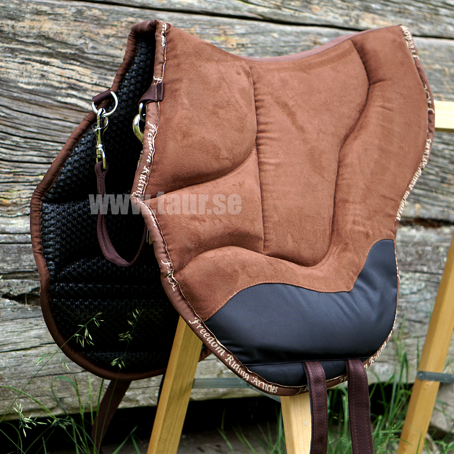 F.R.A® Dardo bareback saddle / ride pad 'Basic', full, brown - 3