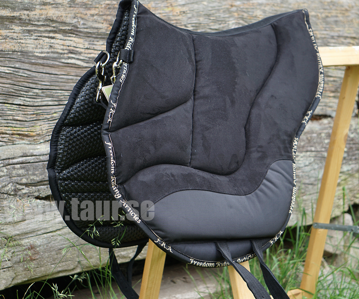 F.R.A® Dardo bareback saddle / ride pad 'Basic', full, black - 3