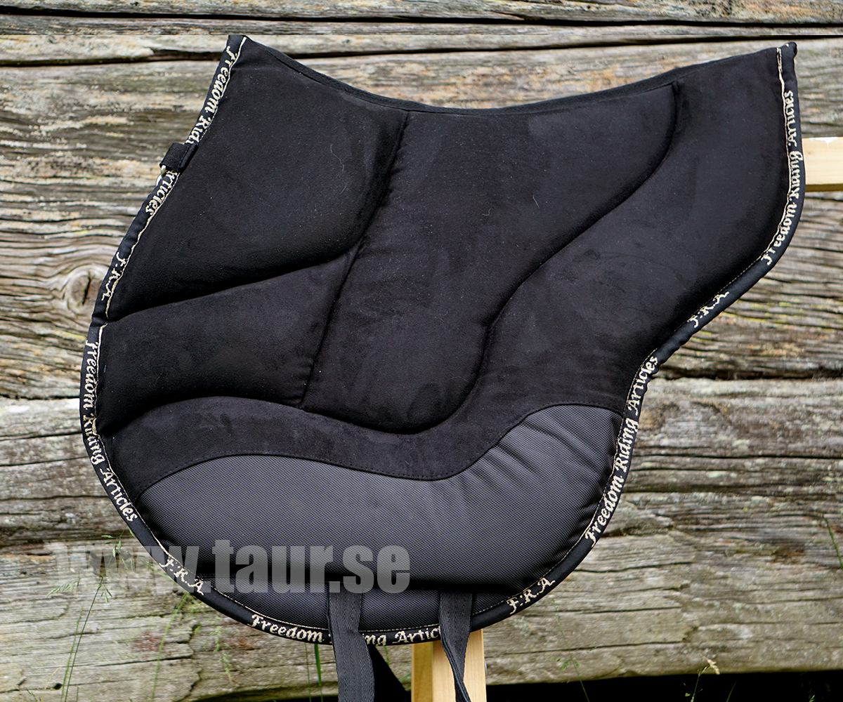F.R.A® Dardo bareback saddle / ride pad 'Basic', full, black - 2