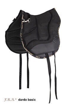 F.R.A® Dardo bareback saddle / ride pad 'Basic', full, black