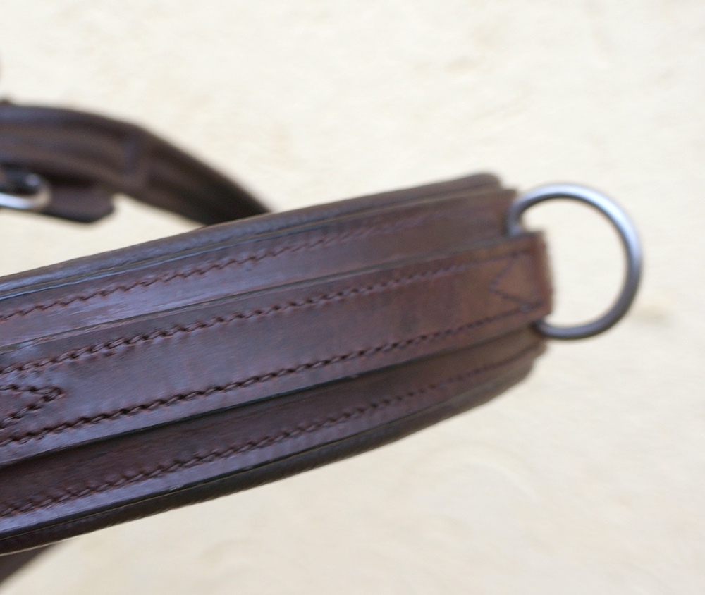 Ridkapson Waldhausen med anatomisk nosdel i läder, brun - 8
