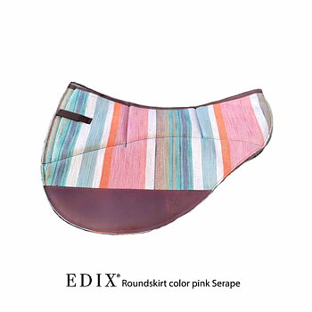 EDIX® Westernpad filtad ull RoundSkirt (inkl. 8 st ilägg), Pink Serape
