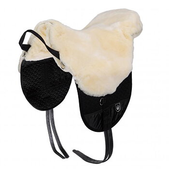 Horsedream® barbackasadel / lammskinnssadel Basic Plus Creme S/M
