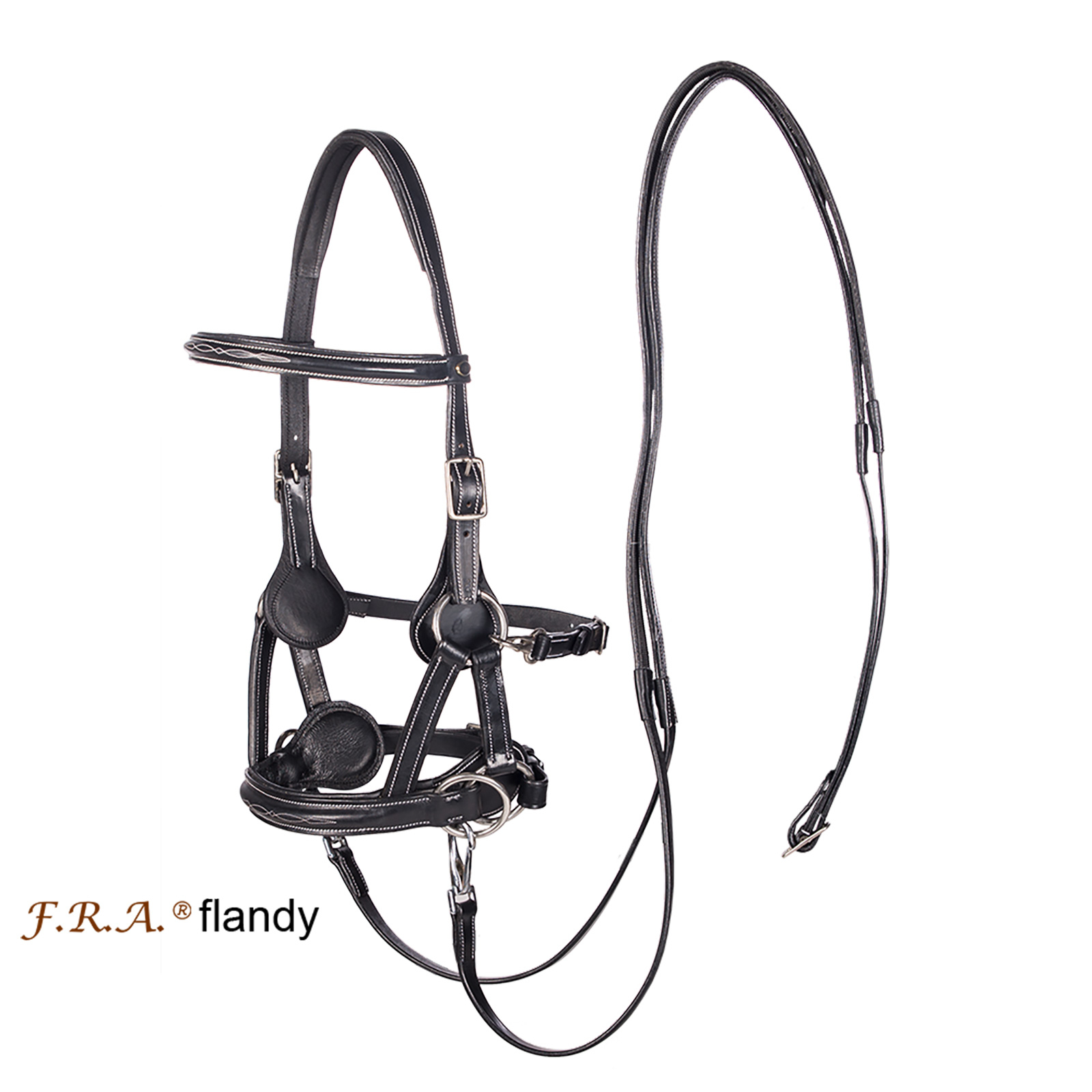 F.R.A® Flandy Sidepull inkl. tyglar, svart