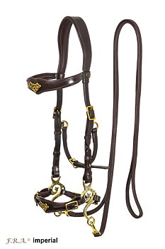 Hackamoreträns (anatomiskt) F.R.A® Imperial, mörkbrun