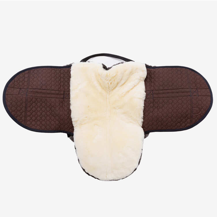 Horsedream® Bareback saddle / lambskin saddle Basic Plus Brown S/M - 4