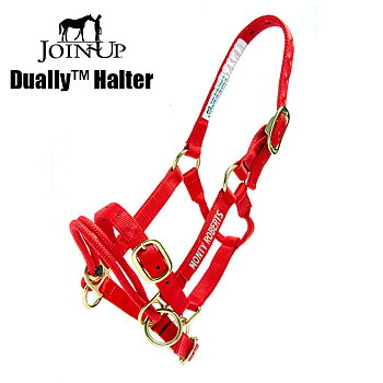 Monty Roberts träningsgrimma DUALLY™ - Small / Röd (Island, araber, medium-ponny mfl.)