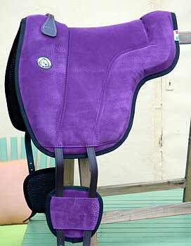 Brockamp ride pad / barebackpad in suede 'Special', purple