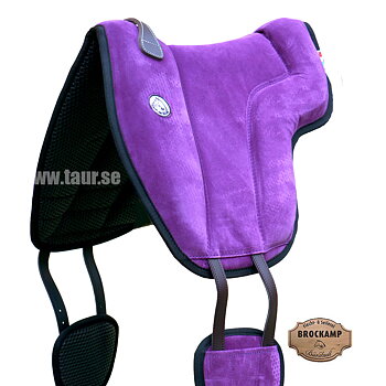 Brockamp ride pad / barebackpad in suede 'Special', purple