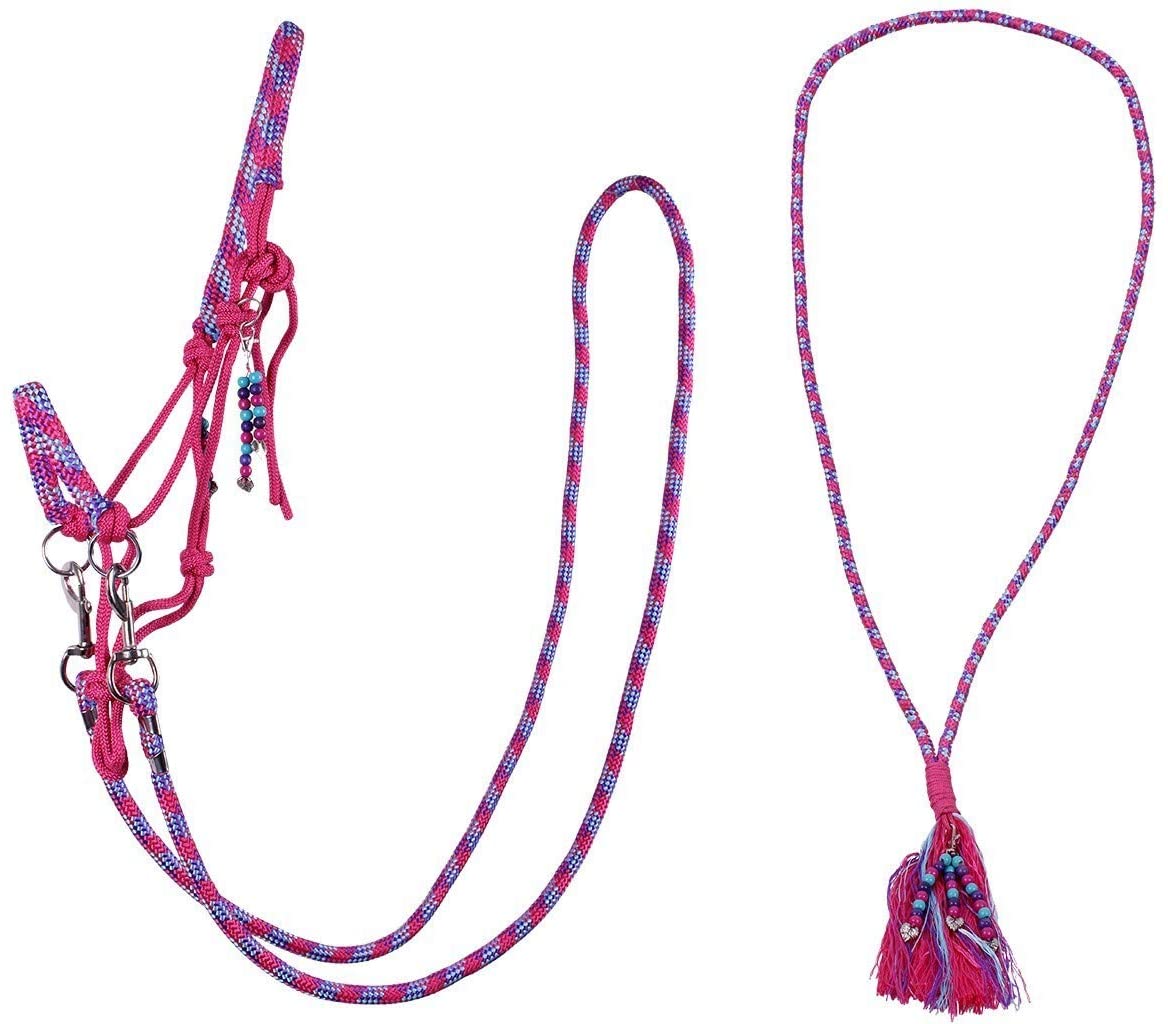 Rope halter combi Liberty QHP,  fuchsia - 4